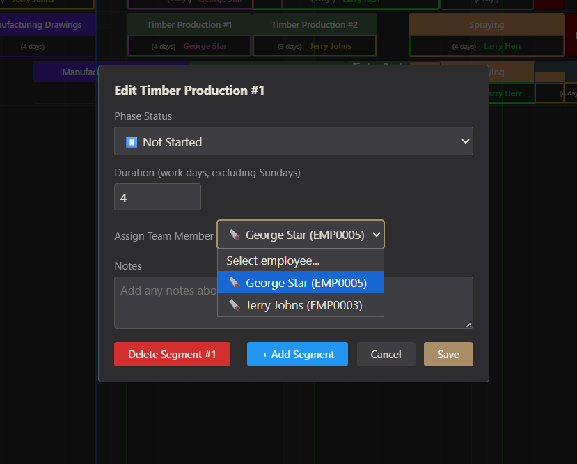 Przypisywanie pracowników